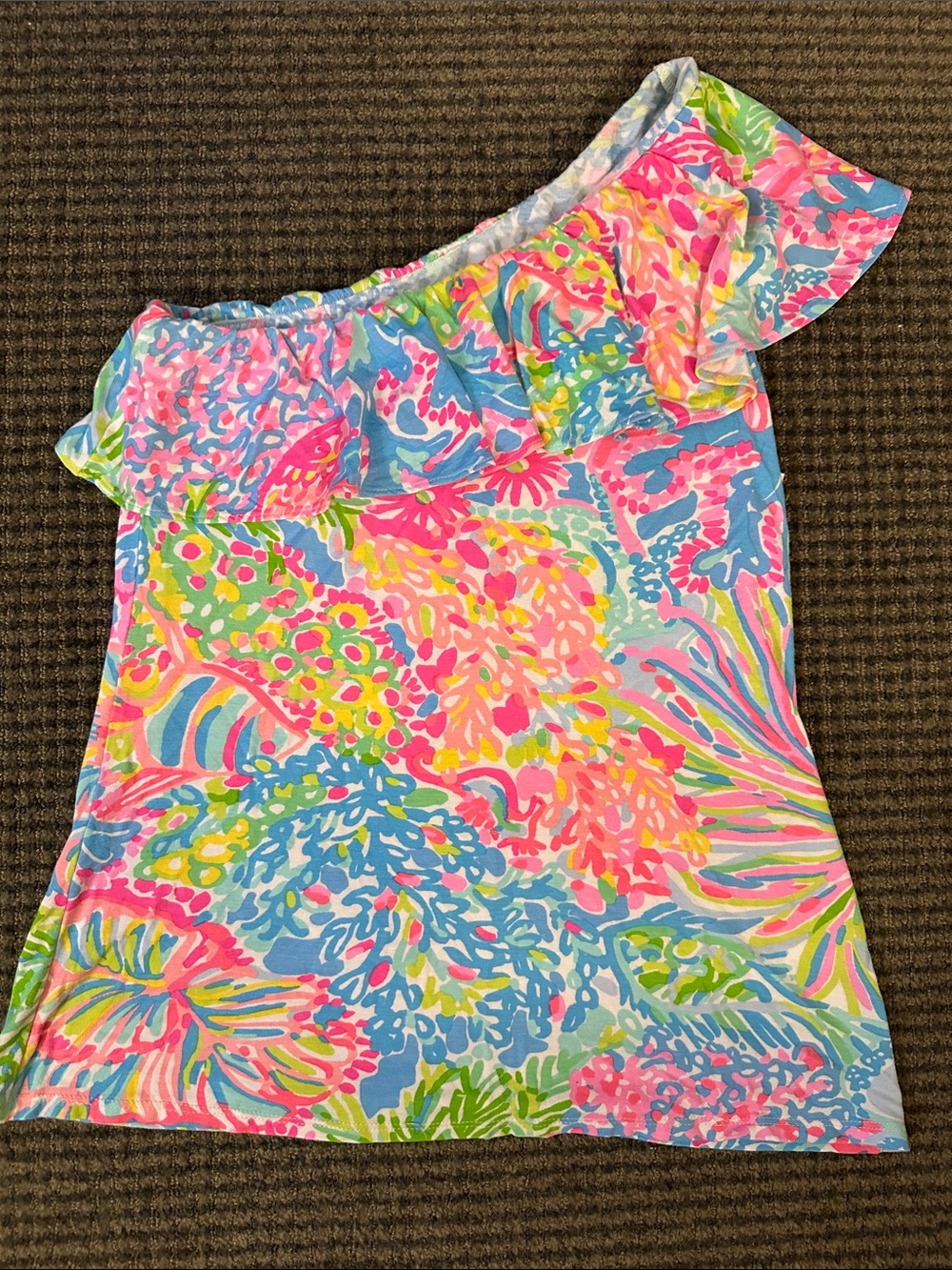 Lilly Pulitzer Neveah  one shoulder top
